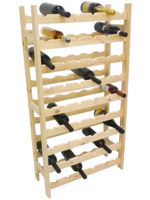 Mobile porta bottiglie cantinetta vino in legno chiaro naturale 54 posti enoteca bar casa cucina ripostiglio