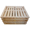 4 pezzi bancali nuovi 100x120 h 14 cm in legno di abete naturale dall'alto