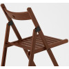 4 pezzi sedia pieghevole noce marrone in legno di faggio ikea terje retro