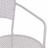 schienale e seduta sedia in ferro Ivrea bianca