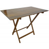 Tavolo pieghevole in legno di faggio noce marrone 100x60 cm