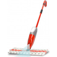 Lavapavimenti scopa con serbatoio spruzzatore getto spray sul pavimento per qualsiasi liquido detergente o disinfettante e 1 panno in microfibra lavabile in lavatrice