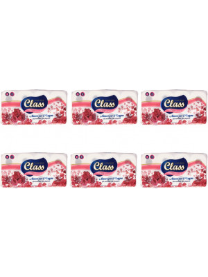 6 confezioni 48 maxi rotoli carta igienica Class 3 veli in pura cellulosa
