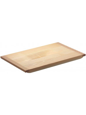 Tavola rettangolare per ammassare la pasta in legno di faggio con blocco per tavolo da cucina 100x60 cm