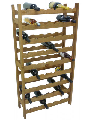 Mobile porta bottiglie cantinetta vino in legno Noce marrone 54 posti enoteca bar casa cucina ripostiglio