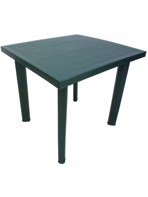 Tavolo tavolino quadrato in resina di plastica verde Fiocco per esterno interno giardino balcone