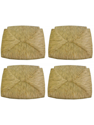 4 pezzi pannello di ricambio impagliato per sedia legno paesana con struttura in legno