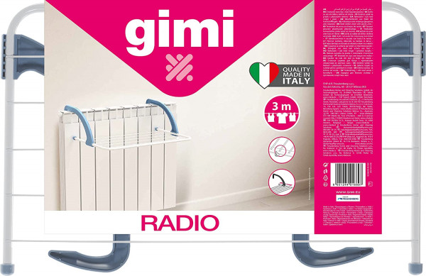 Stendibiancheria stendino da balcone termosifone Gimi Radio in